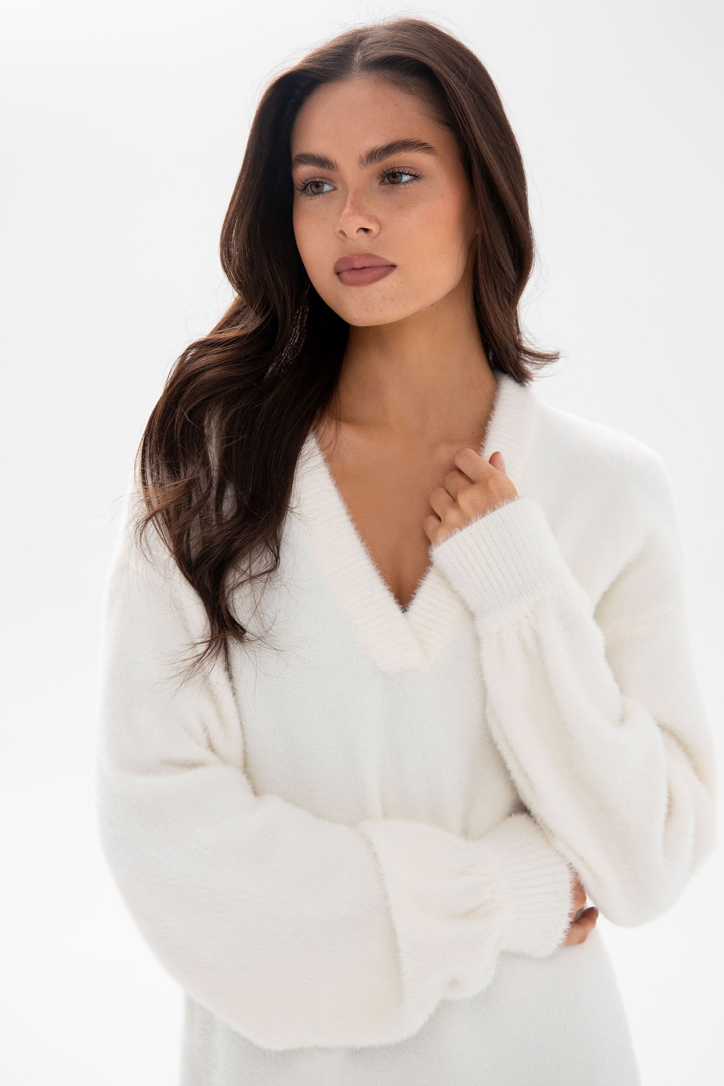 В'язана туніка 25122 Coconut