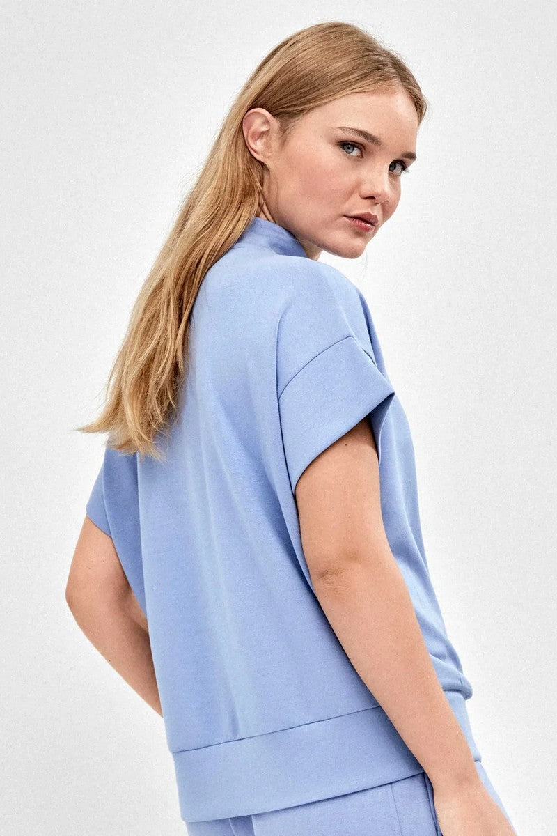 Толстовка с коротим рукавом 2/70017T blue