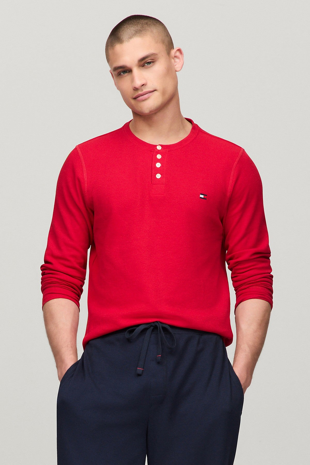 Чоловічий лонгслів 267806172 red Tommy Hilfiger