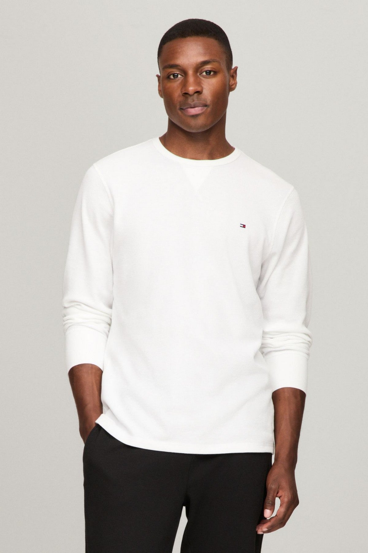 Чоловічий домашній лонгслів 838193202 white Tommy Hilfiger