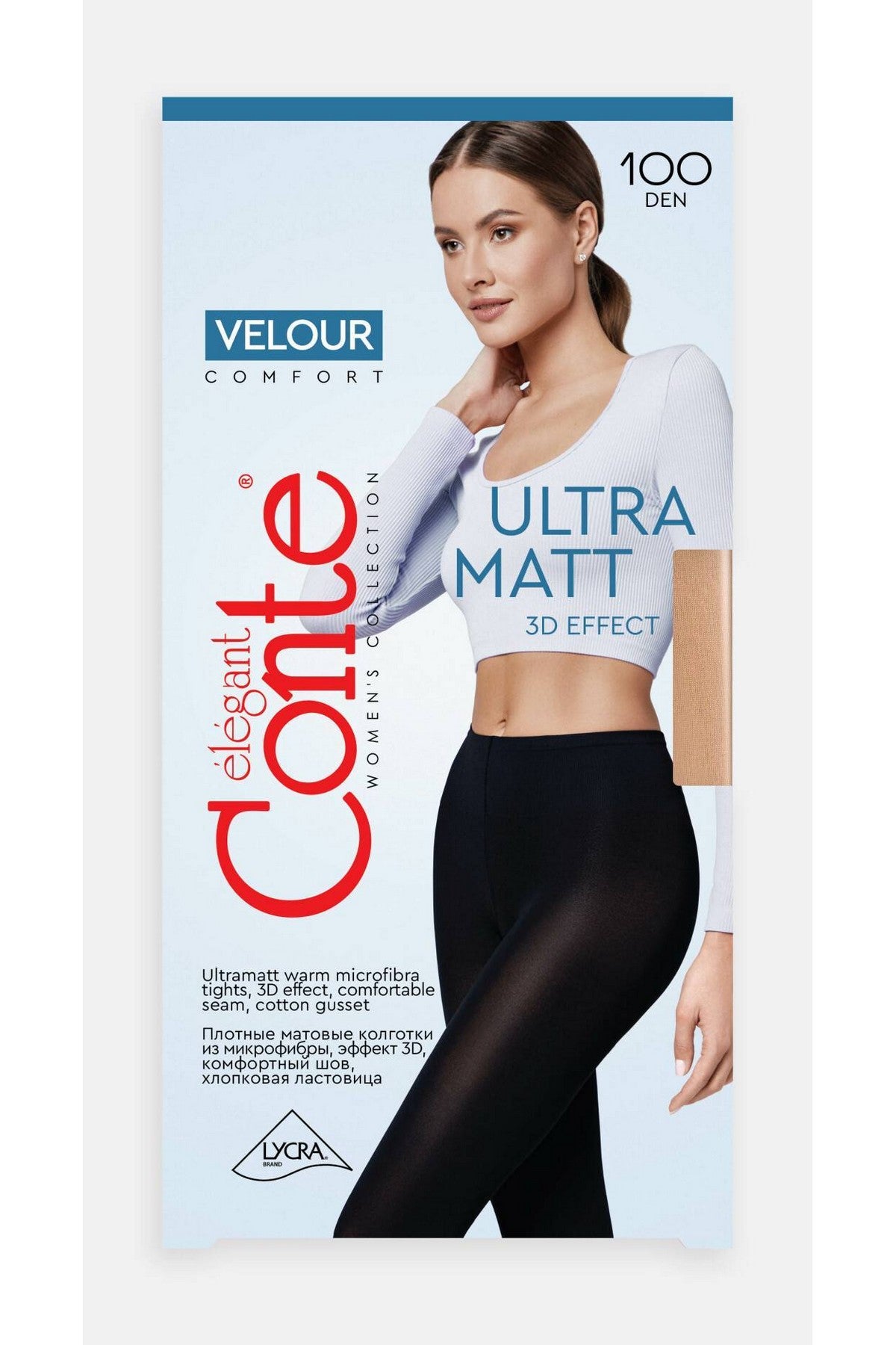 Колготки із мікрофібри Velour 100d Conte