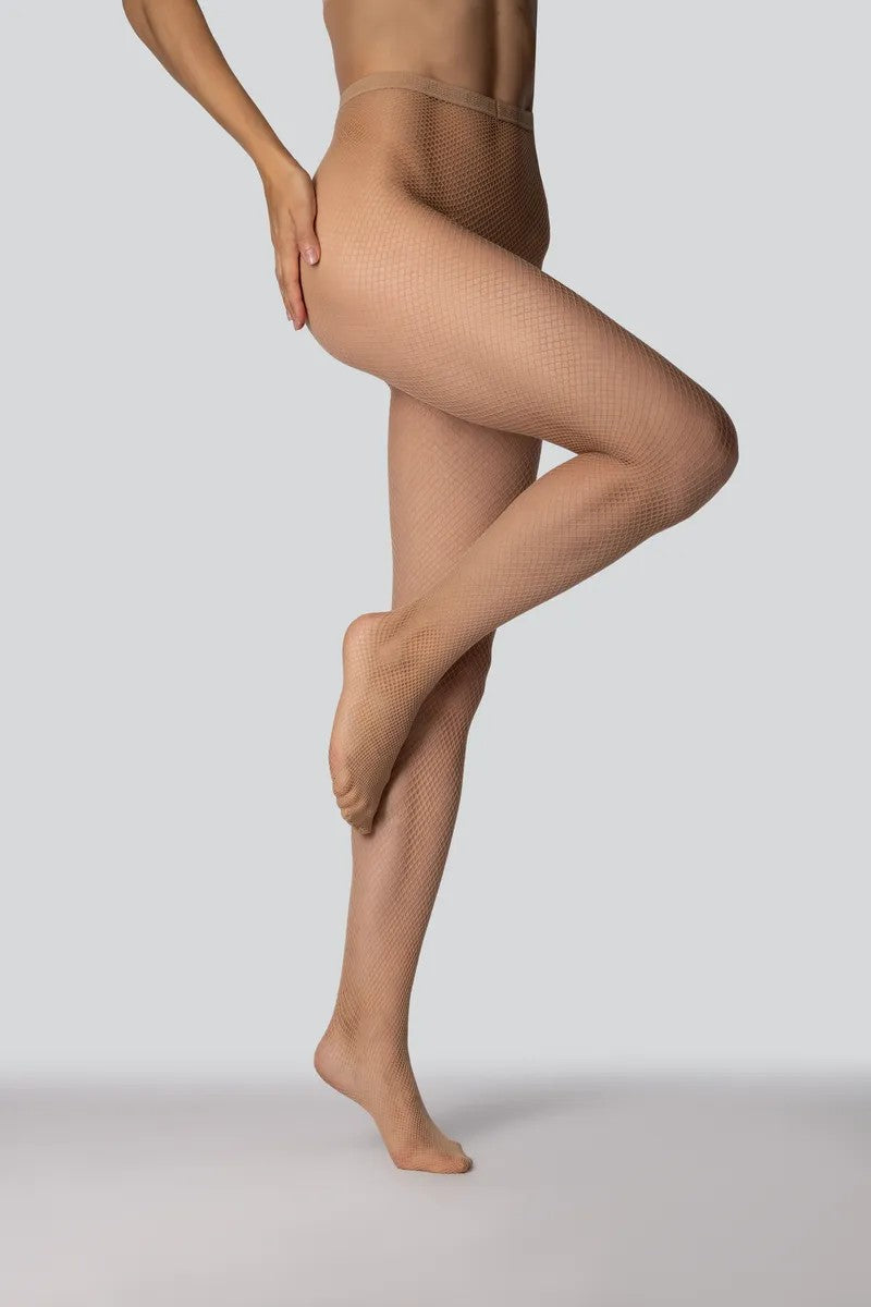 Колготки без шортиков в мелкую сетку Rete