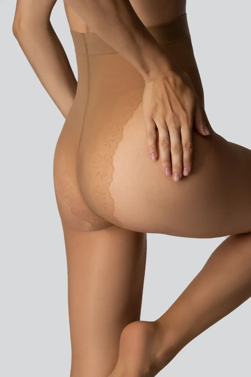 Колготки с ажурными трусиками Valentine 01 20d