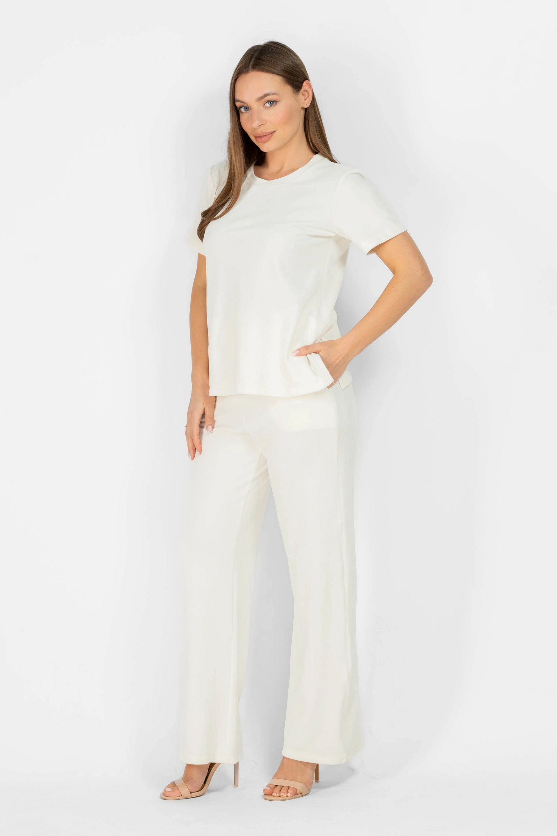 Велюровый домашний комплект 8181-6204 03 champagne