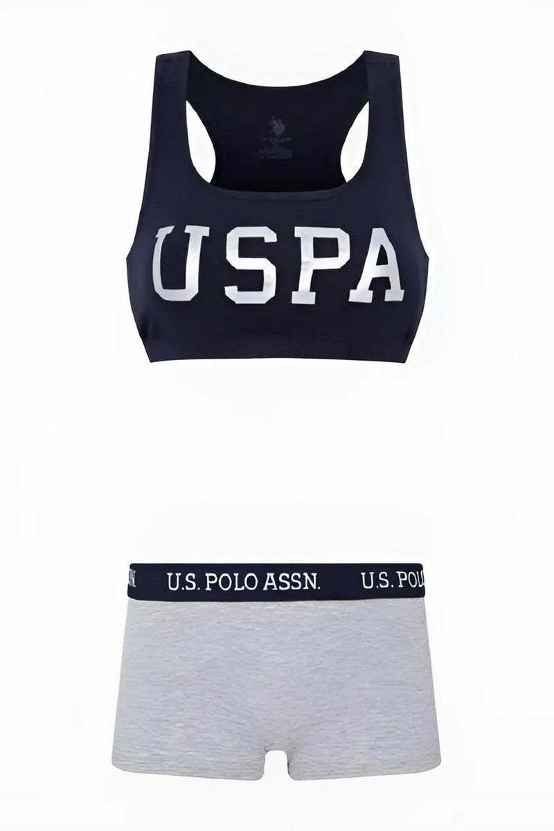 Бавовняний комплект з шортами 66264 dark blue