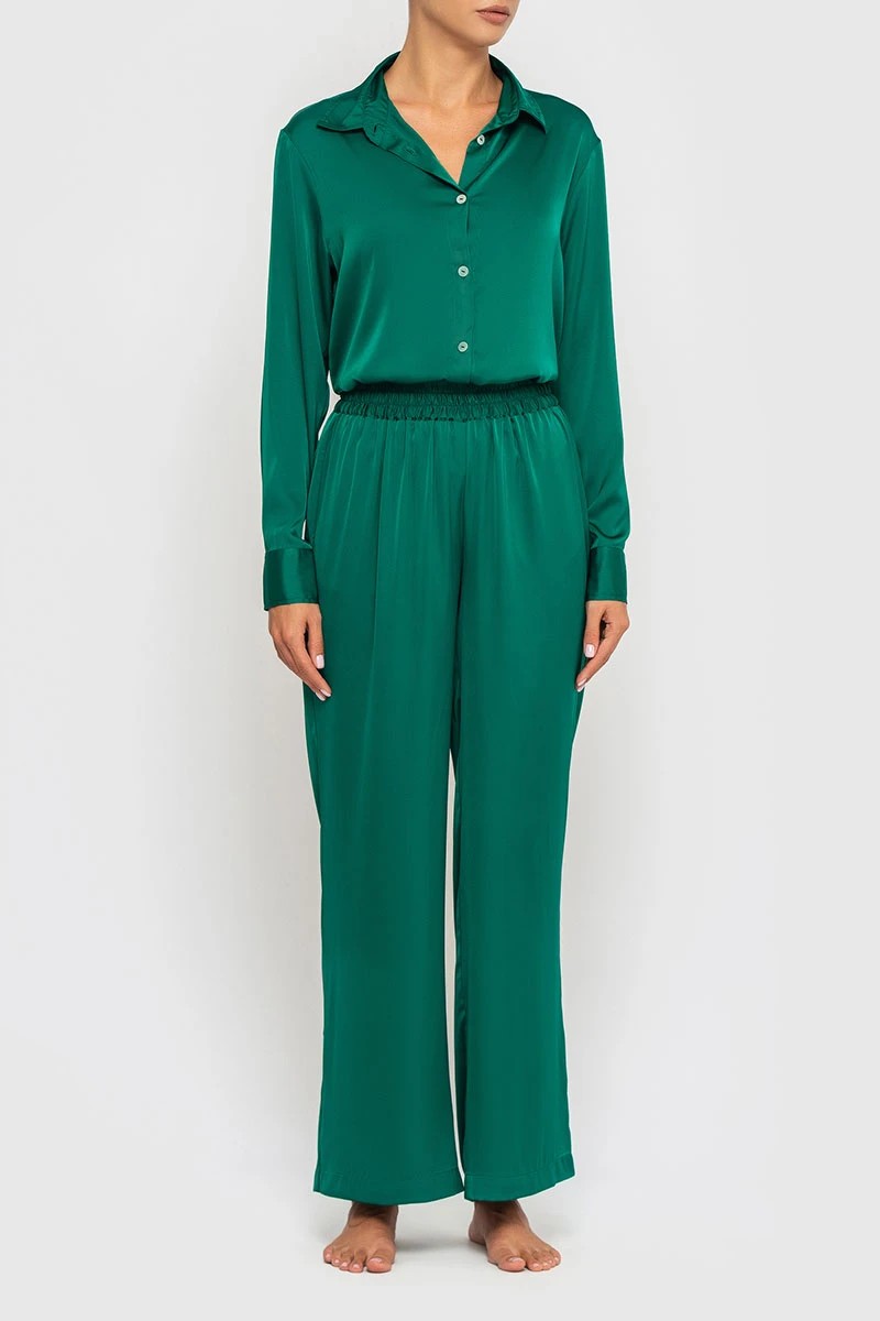 Шелковый комплект 21042-3 emerald