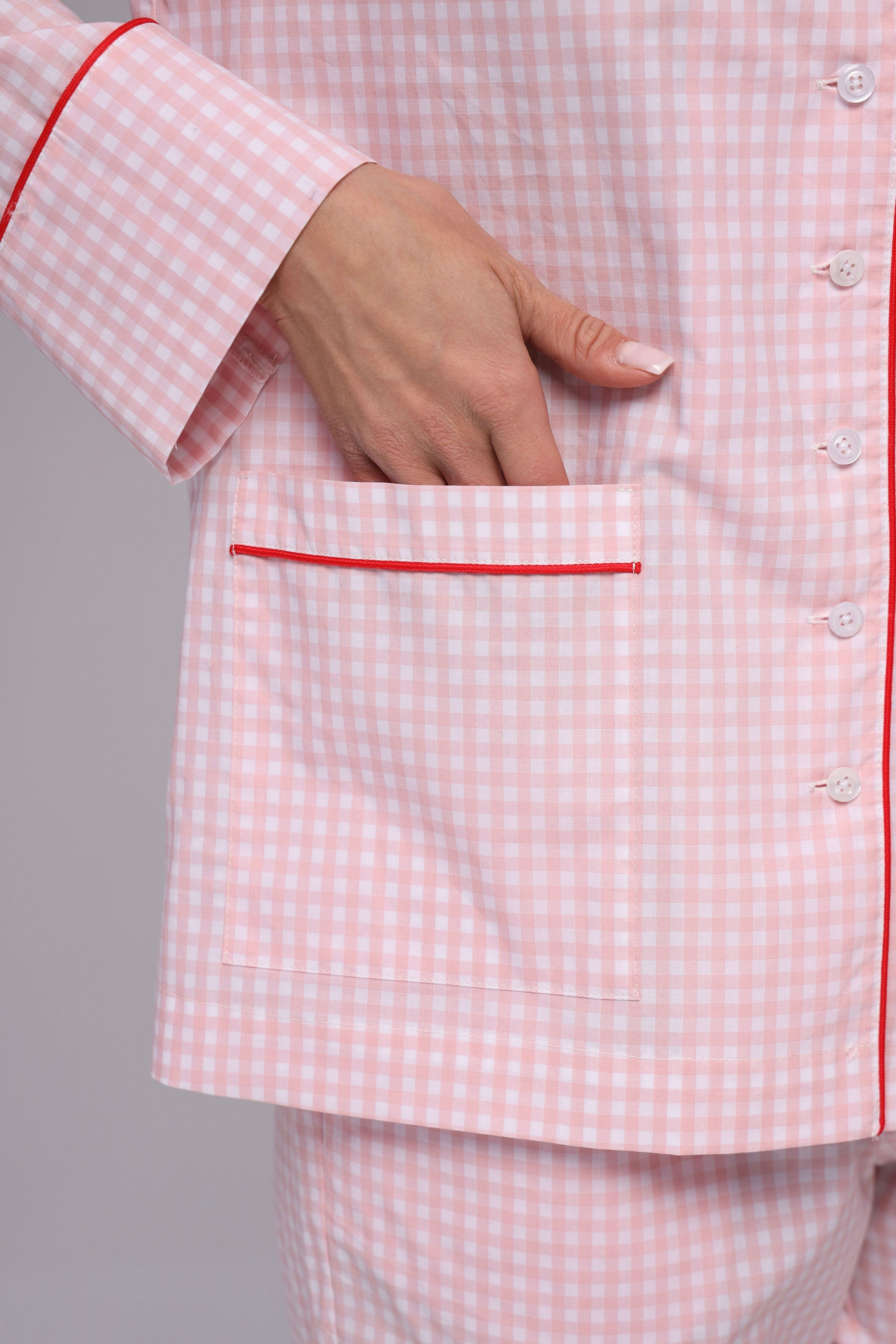 Домашній костюм з вишивкою 26029 Cherry German Volf кишеня