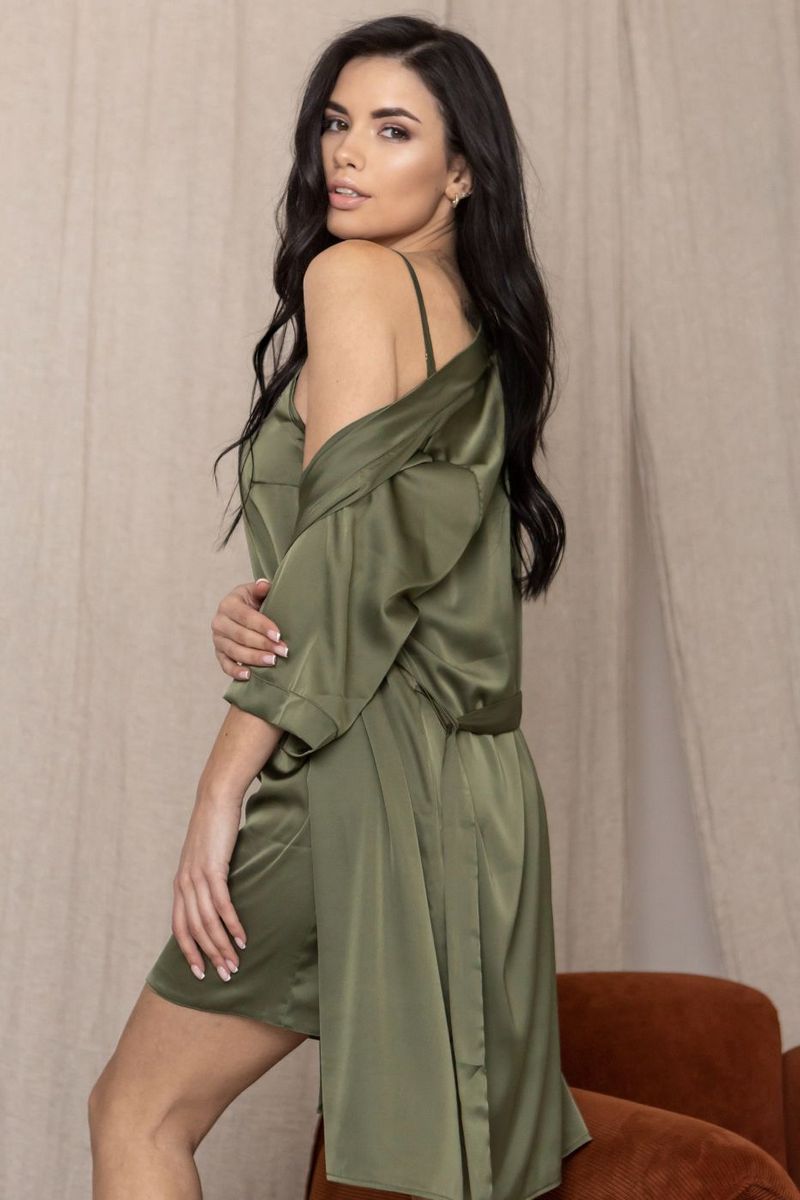 Комплект для дома с пижамой К1020п khaki