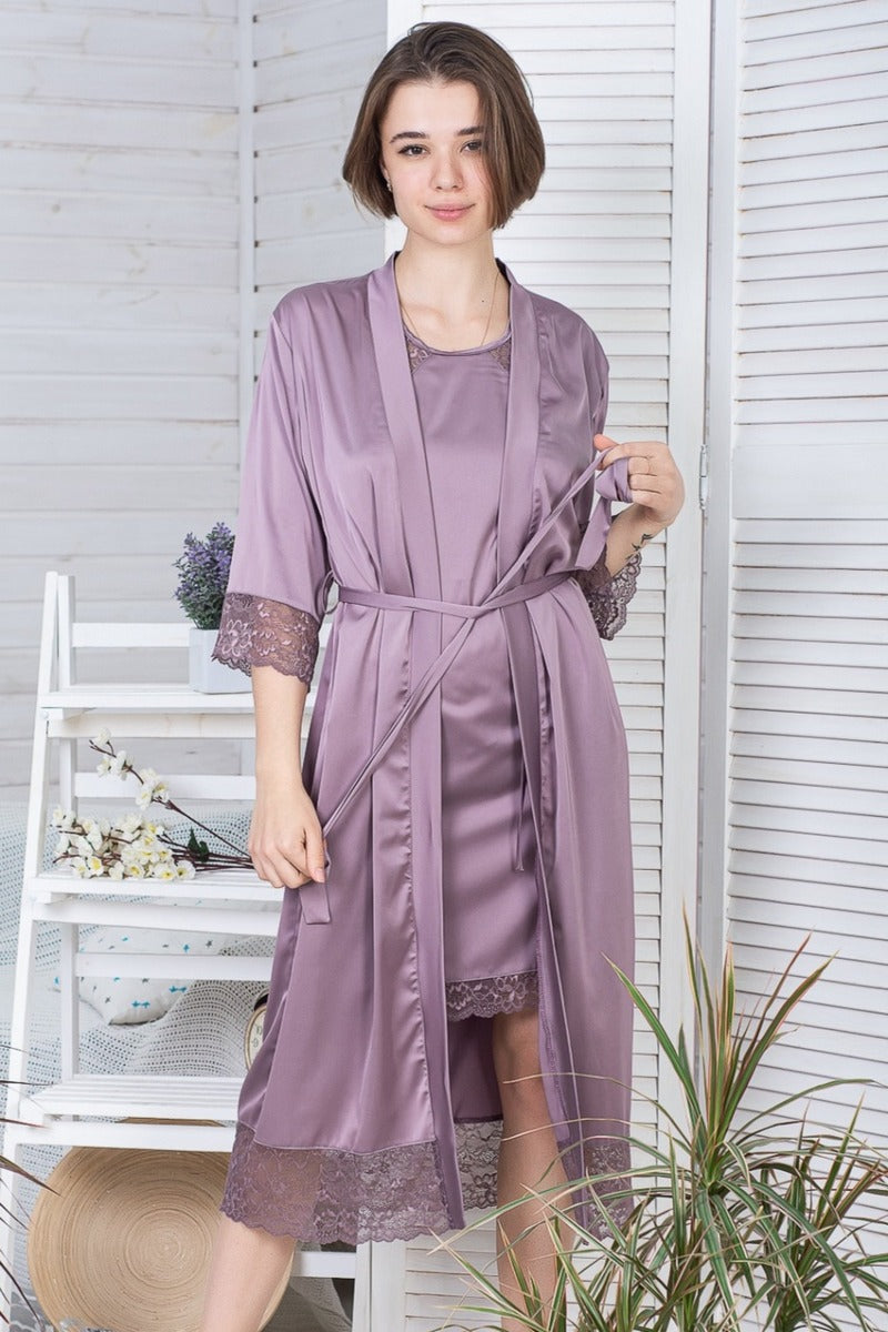 Комплект для дому із сорочкою К1082н violet