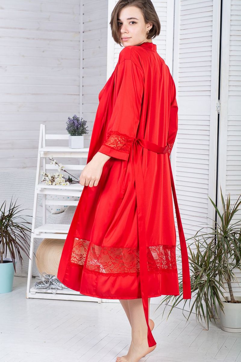 Комплект для дома с кружевом К1104п red