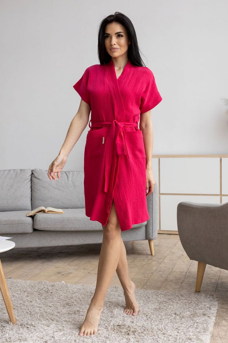 Комплект для дома из муслина К1807н raspberry