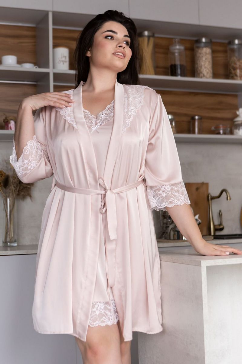 Комплект для дома с кружевом К930н mocco