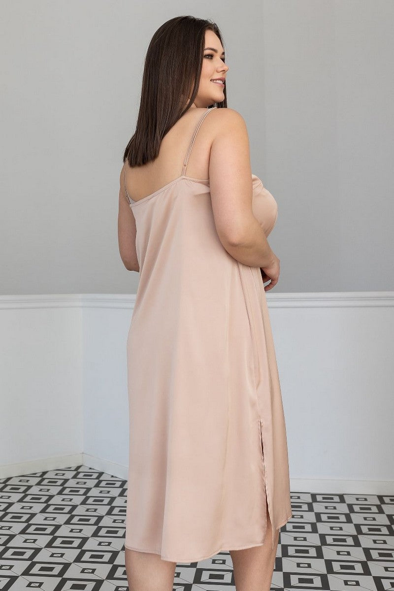 Шелковый комплект для дома Кб199н beige/print