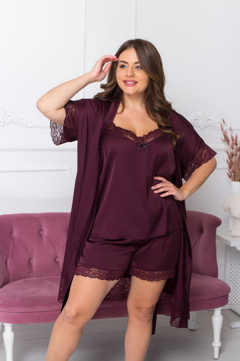 Комплект для дома с пижамой Кс1041п plum