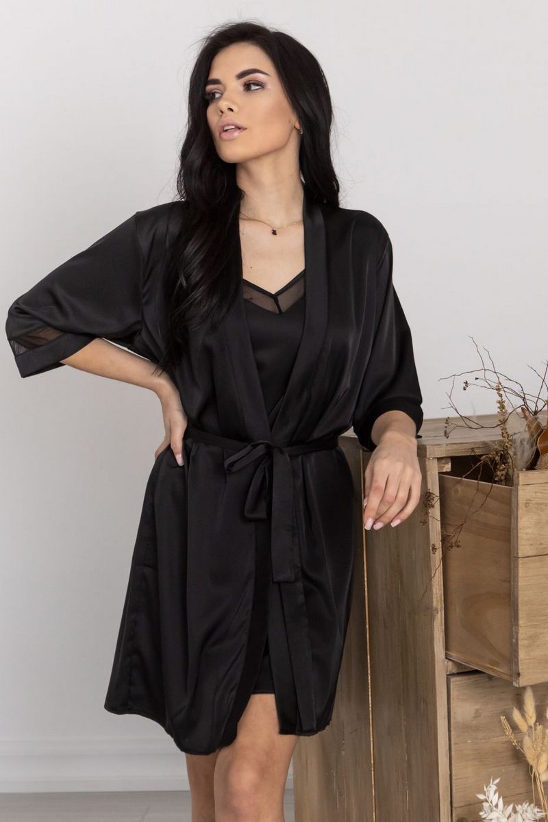 Комплект для дому з піжамою Кч1091н black