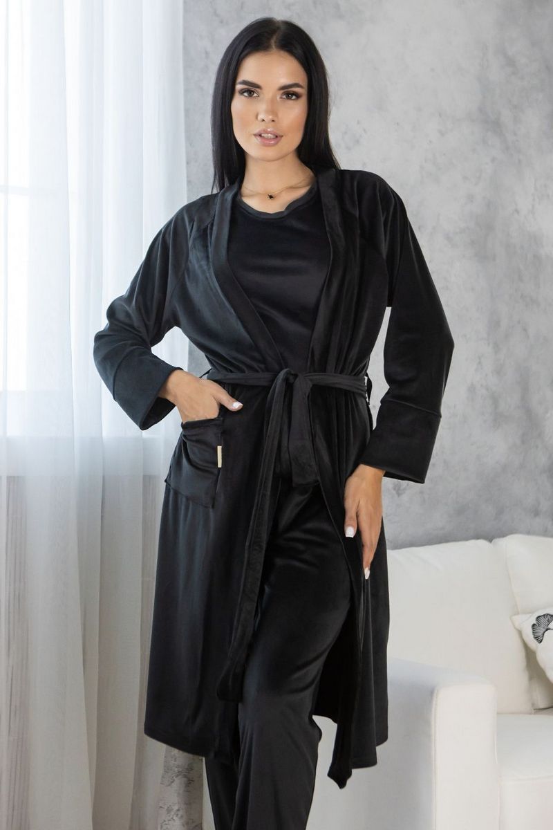 Велюровый комплект для дома Кч1580 black