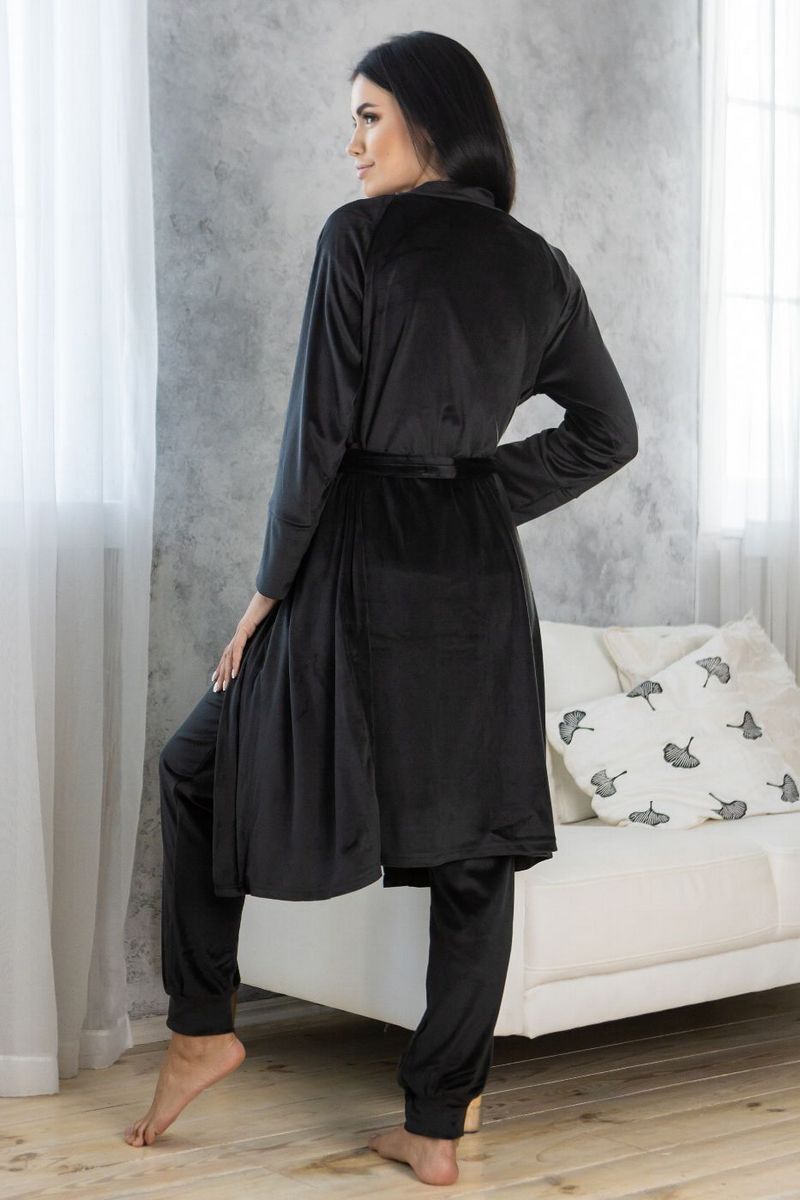 Велюровый комплект для дома Кч1580 black