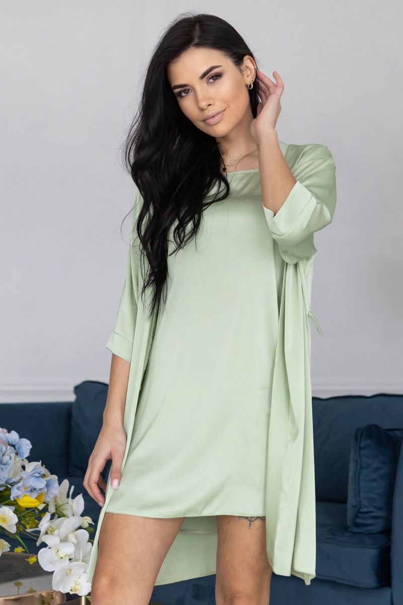 Комплект для дома с сорочкой Кф1021н pistachio