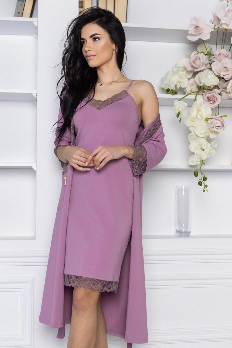 Комплект для дома с кружевом Кф1111н violet