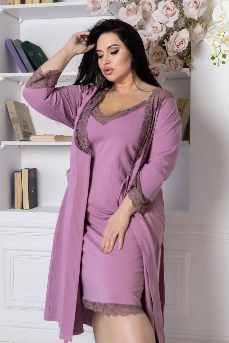 Комплект для дома с кружевом Кф1111н violet