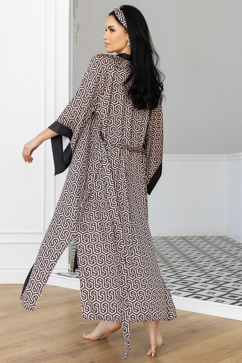 Шелковый комплект для дома Кг199н graphit/print