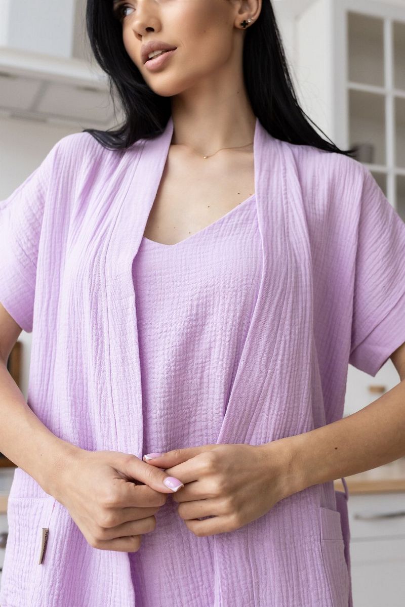 Комплект для дома из муслина Кл1807н lavender