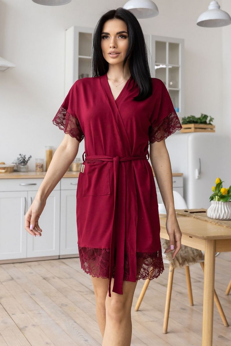 Комплект для дома из вискозы Км1210н dark red