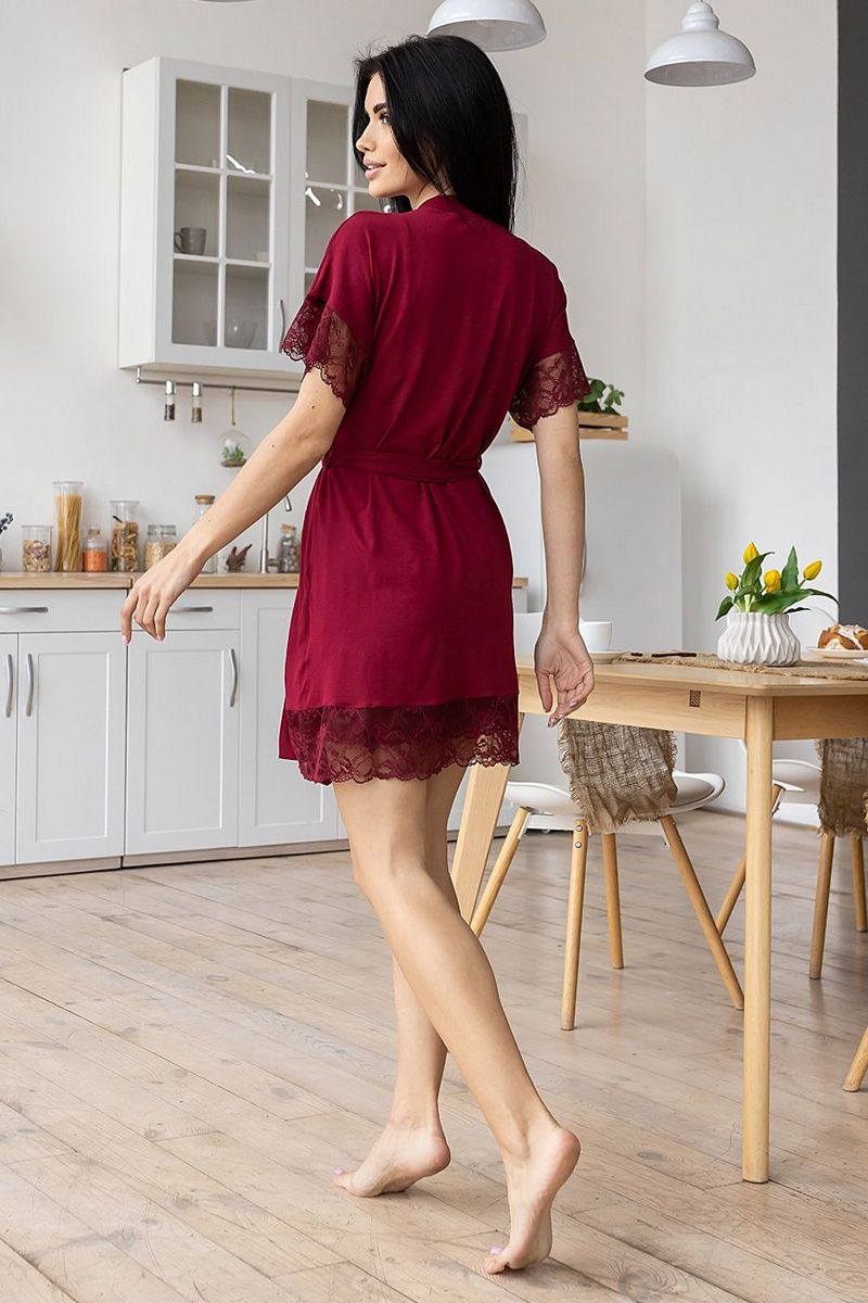 Комплект для дома из вискозы Км1210н dark red