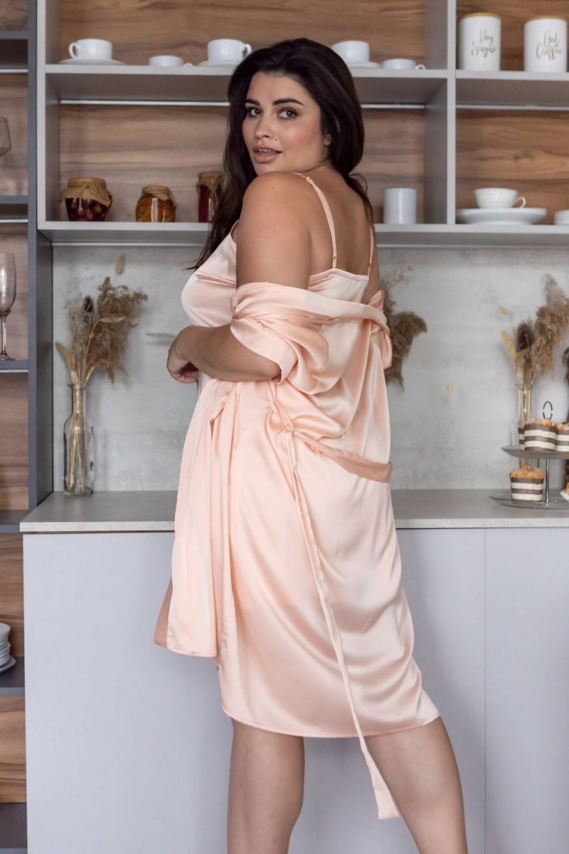 Комплект для дома с сорочкой Кп1021н peach