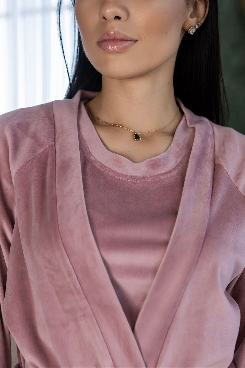 Велюровый комплект для дома Кп1580 powder