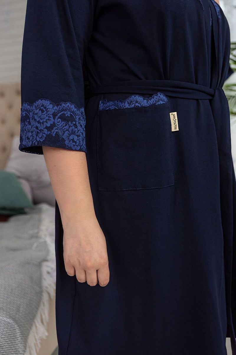 Комплект для дома с кружевом Кс1002н blue