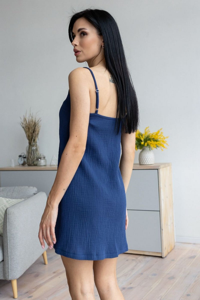 Комплект для дома из муслина Кс1807н blue