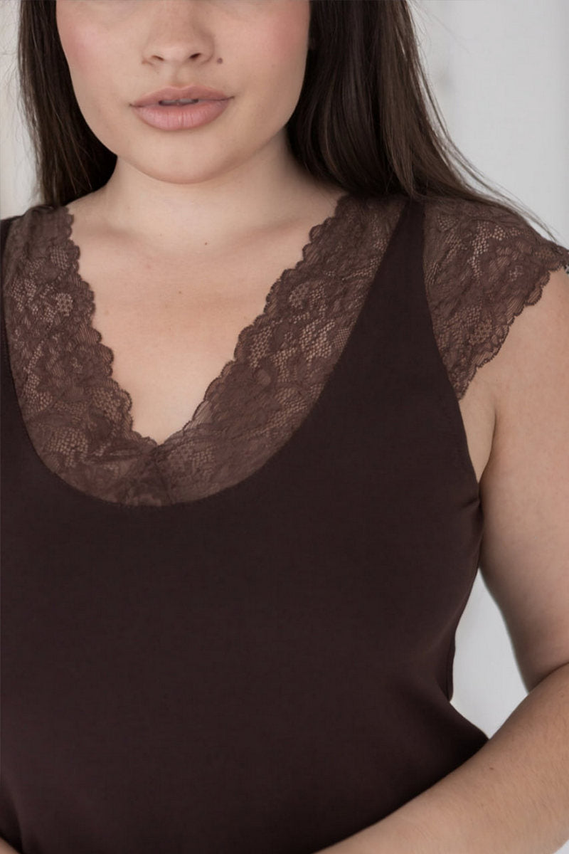 Комплект для дома с кружевом Кш1110н chocolate