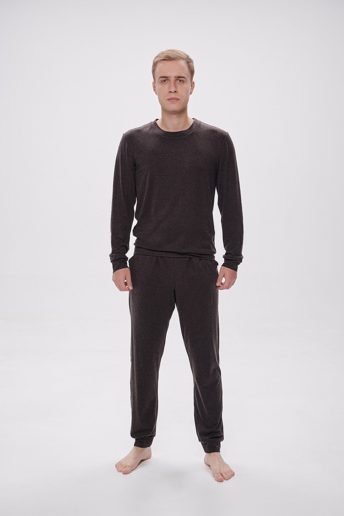 Мужская пижама из вискозы 2716 brown
