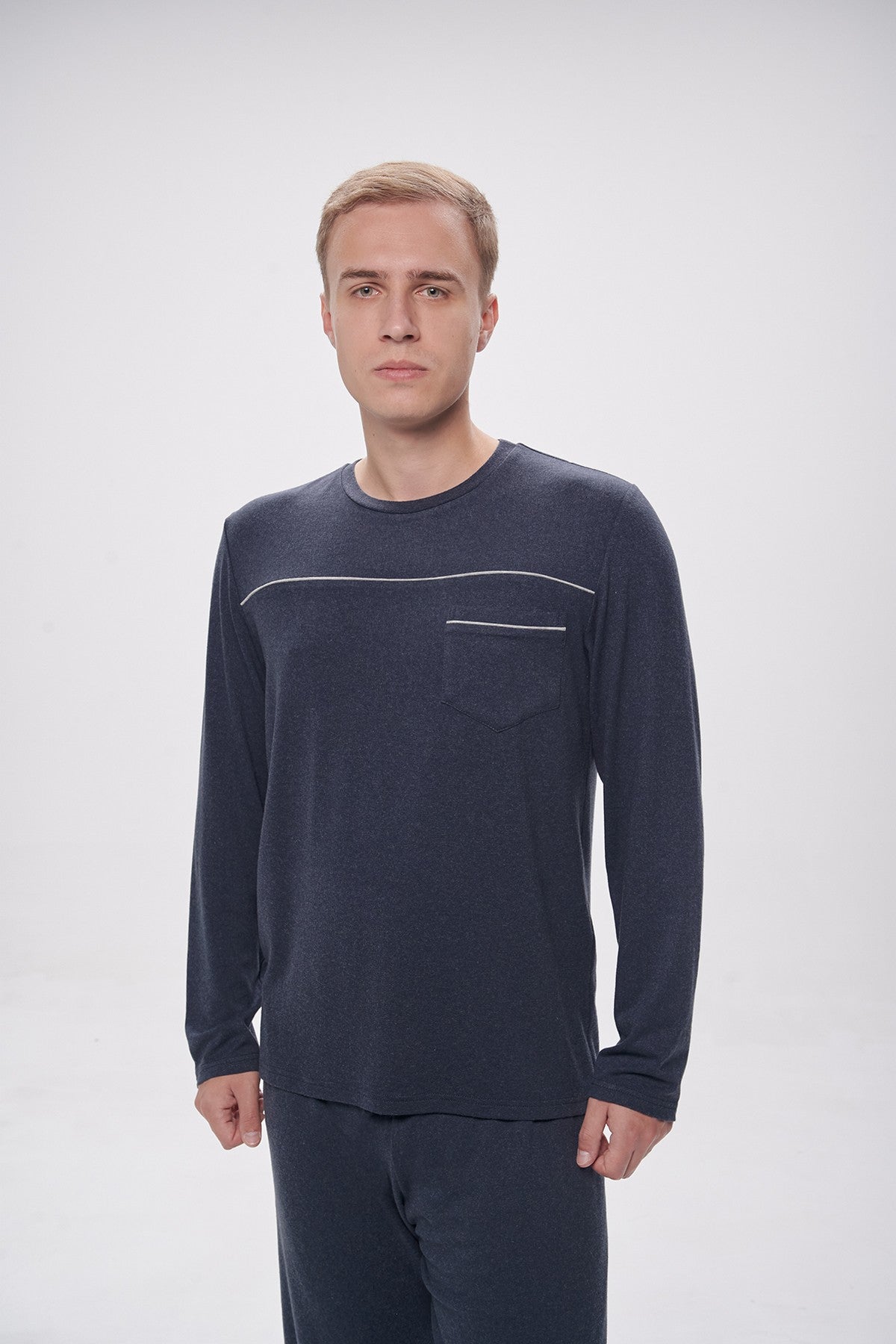 Мужская пижама из вискозы 2717 graphite