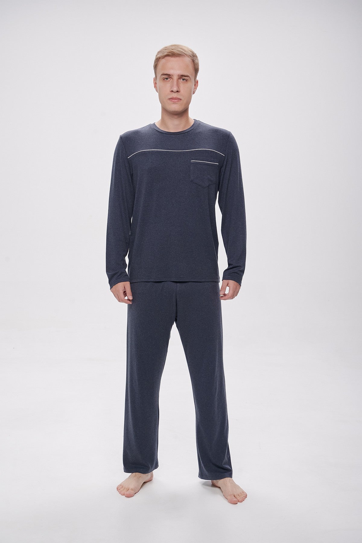 Мужская пижама из вискозы 2717 graphite