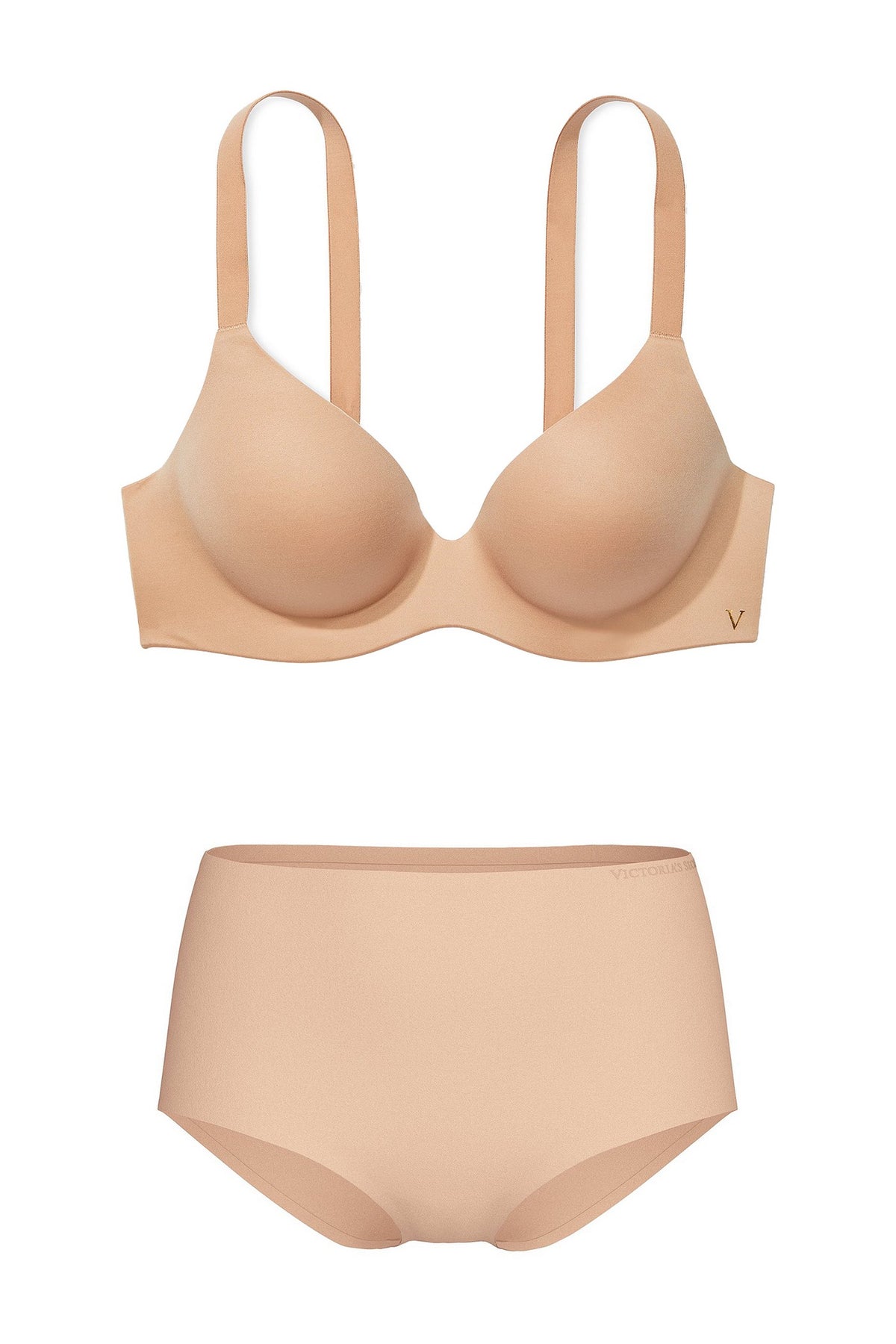Безшовний бюстгальтер пуш-ап 142411162 beige Victoria`s Secret