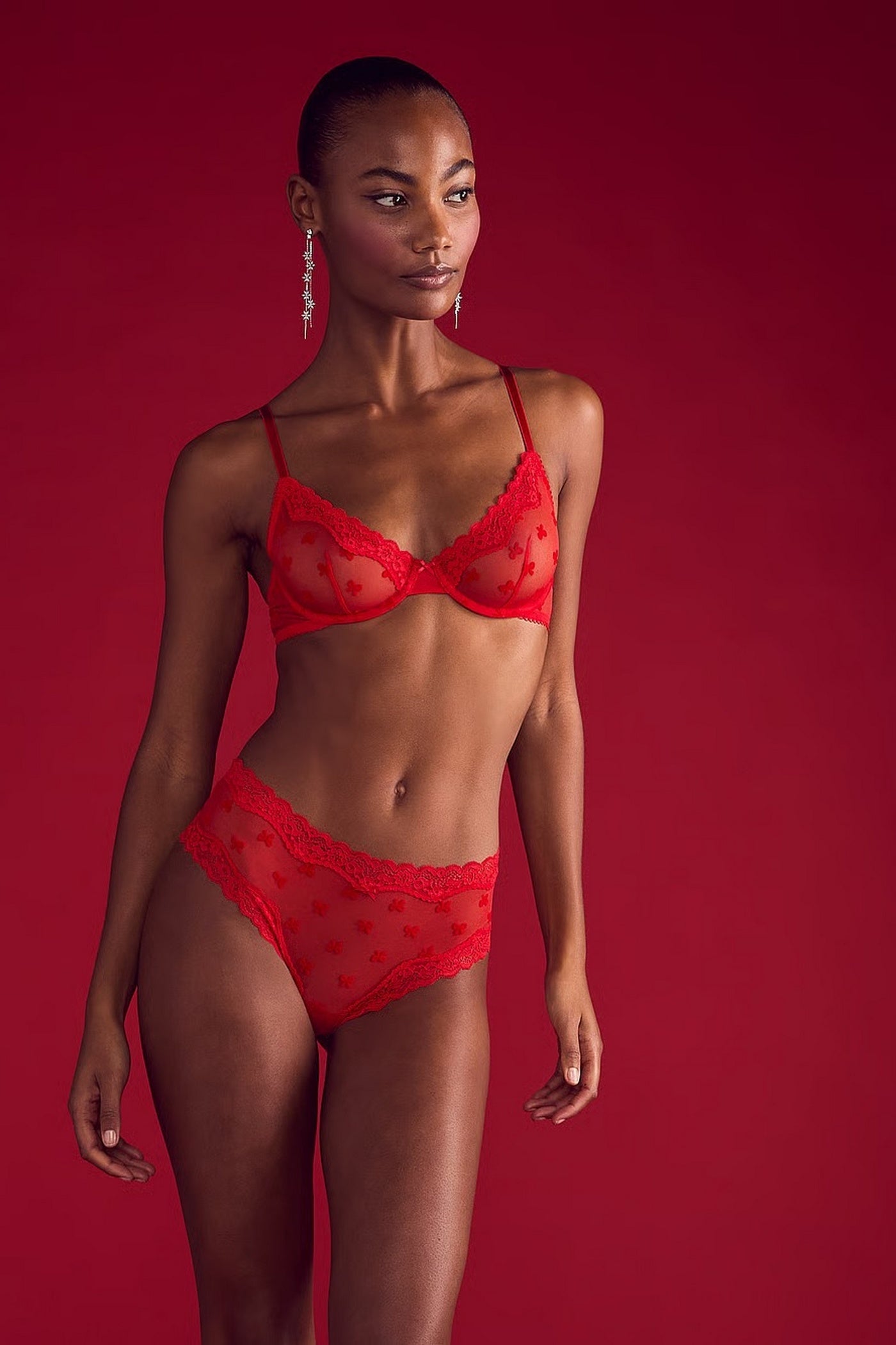 Кружевной комплект 143270707 red