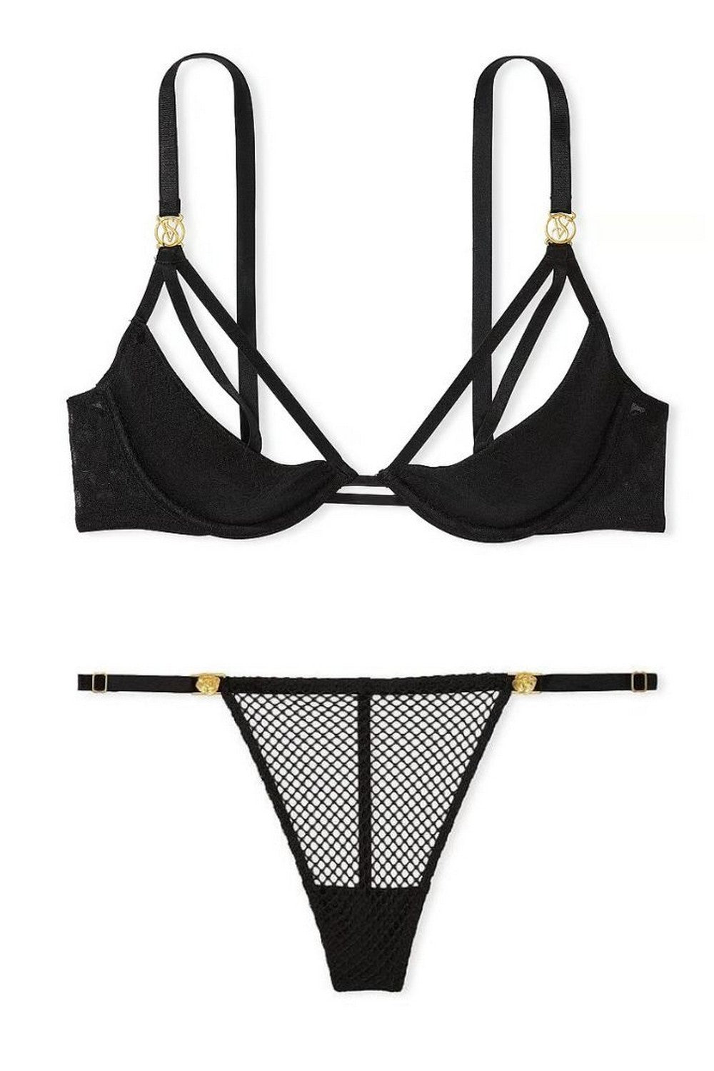 Эротический комплект из сетки 146137489 black
