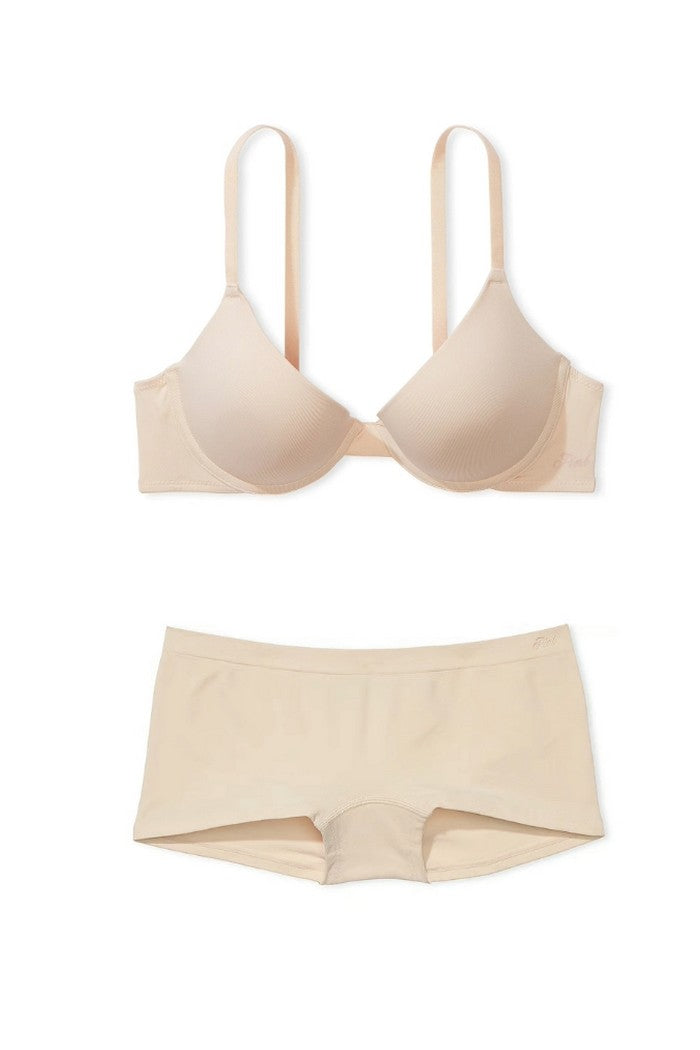 Бесшовный комплект пуш-ап 242411545 beige