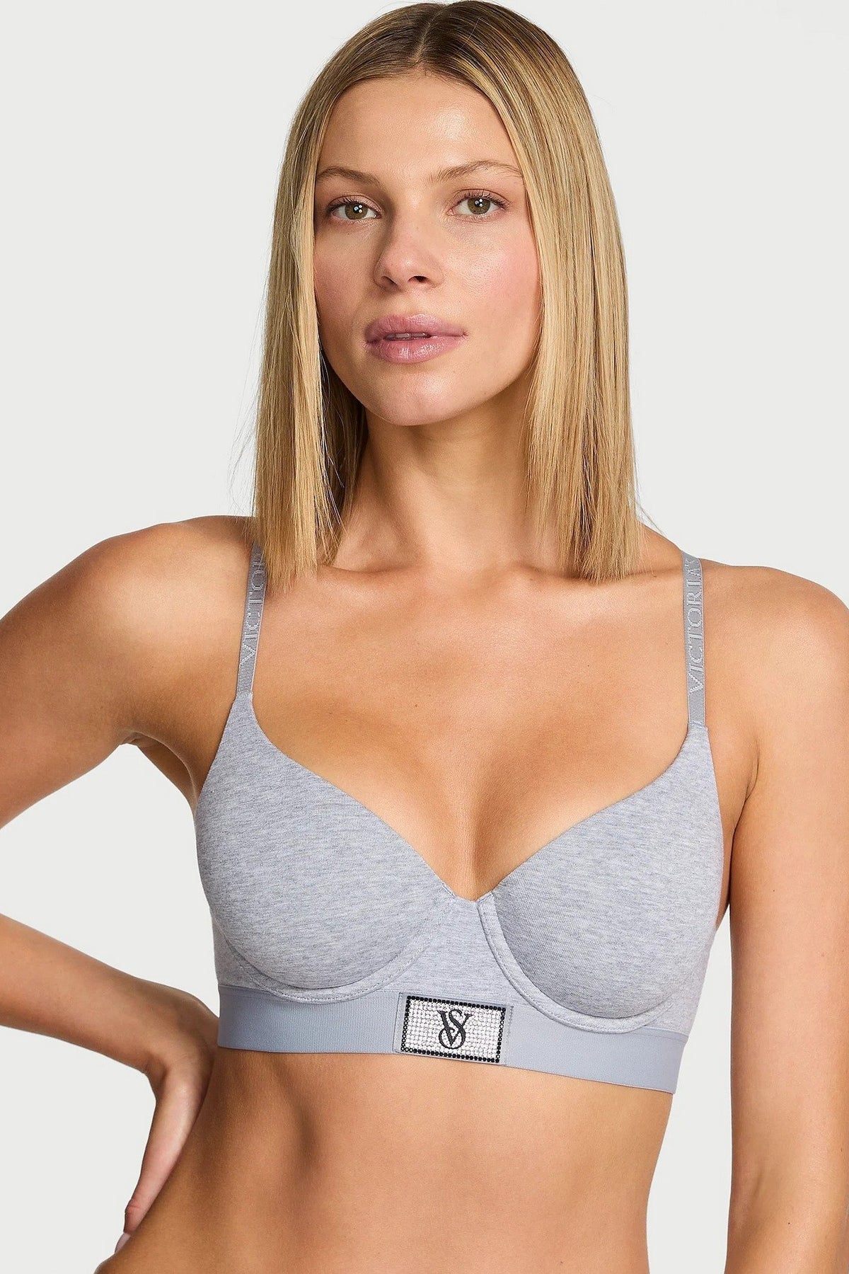 Комплект зі стразами 374358962 Victoria`s Secret бюстгальтер