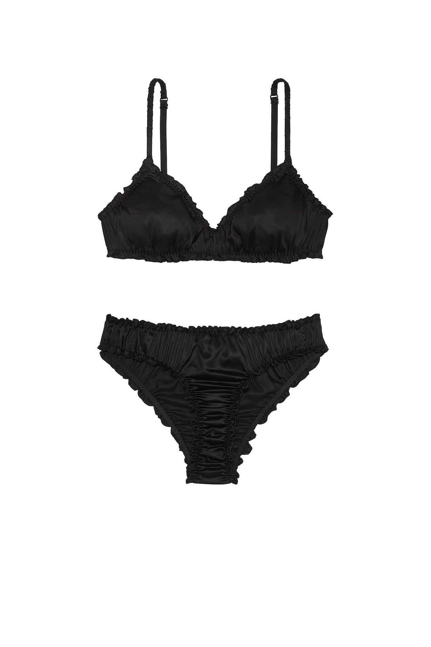 Комплект белья с воланами 431501733 black