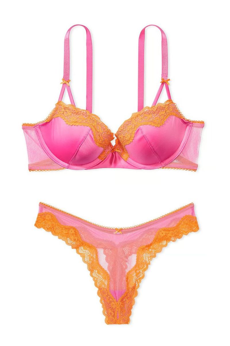 Комплект білизни з мереживом 45413324 rose