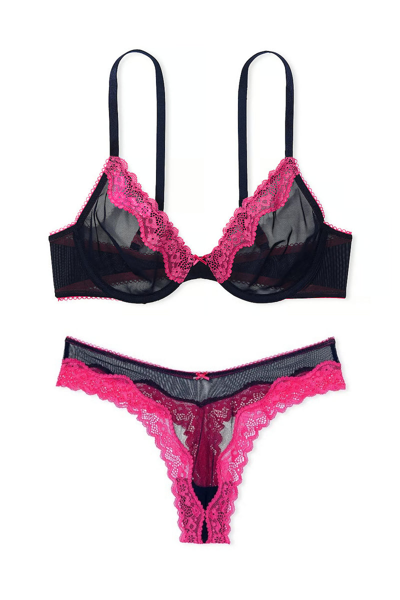 Комплект білизни з мікросітки 493669432 blue