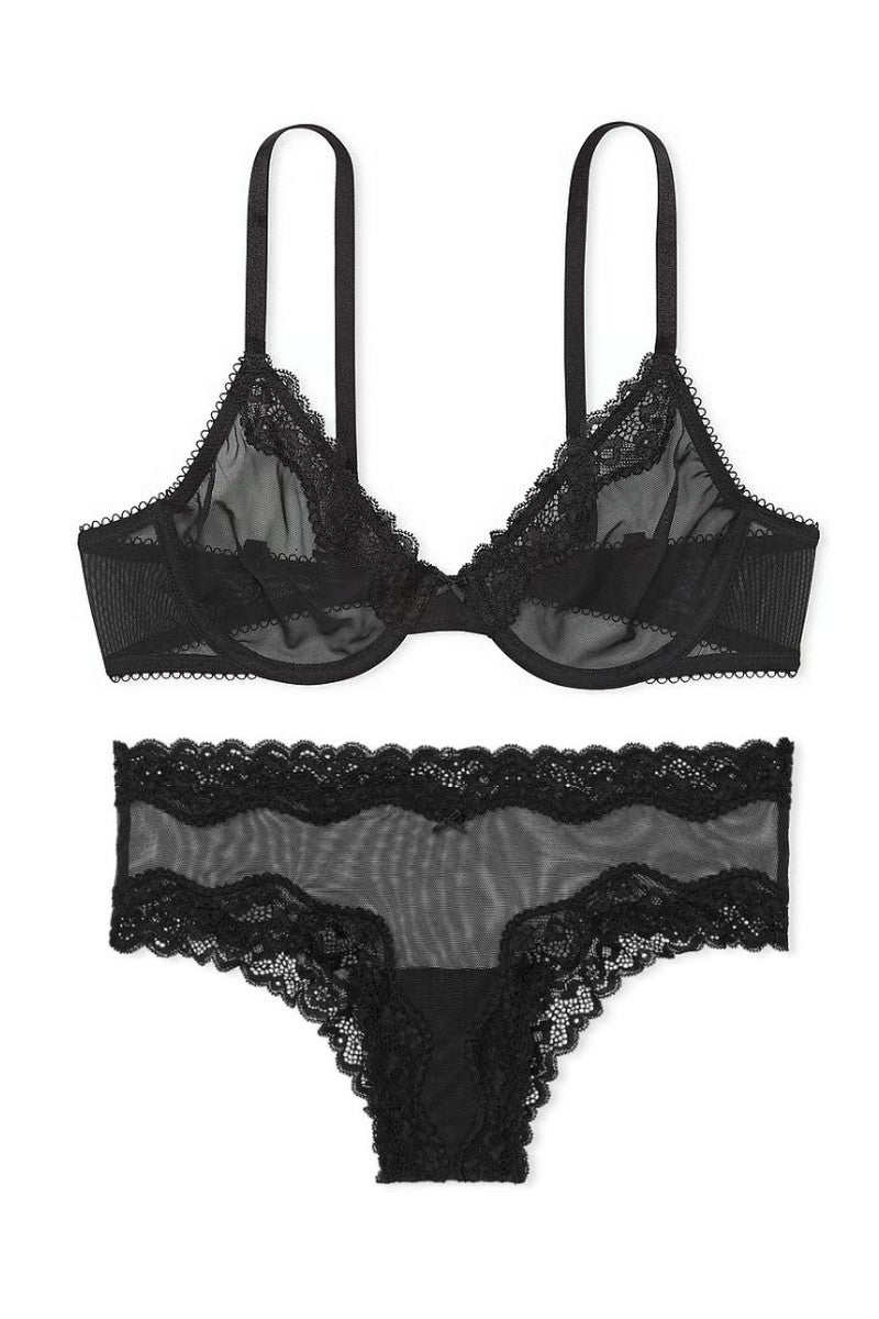 Комплект белья из микросетки 627701220 black