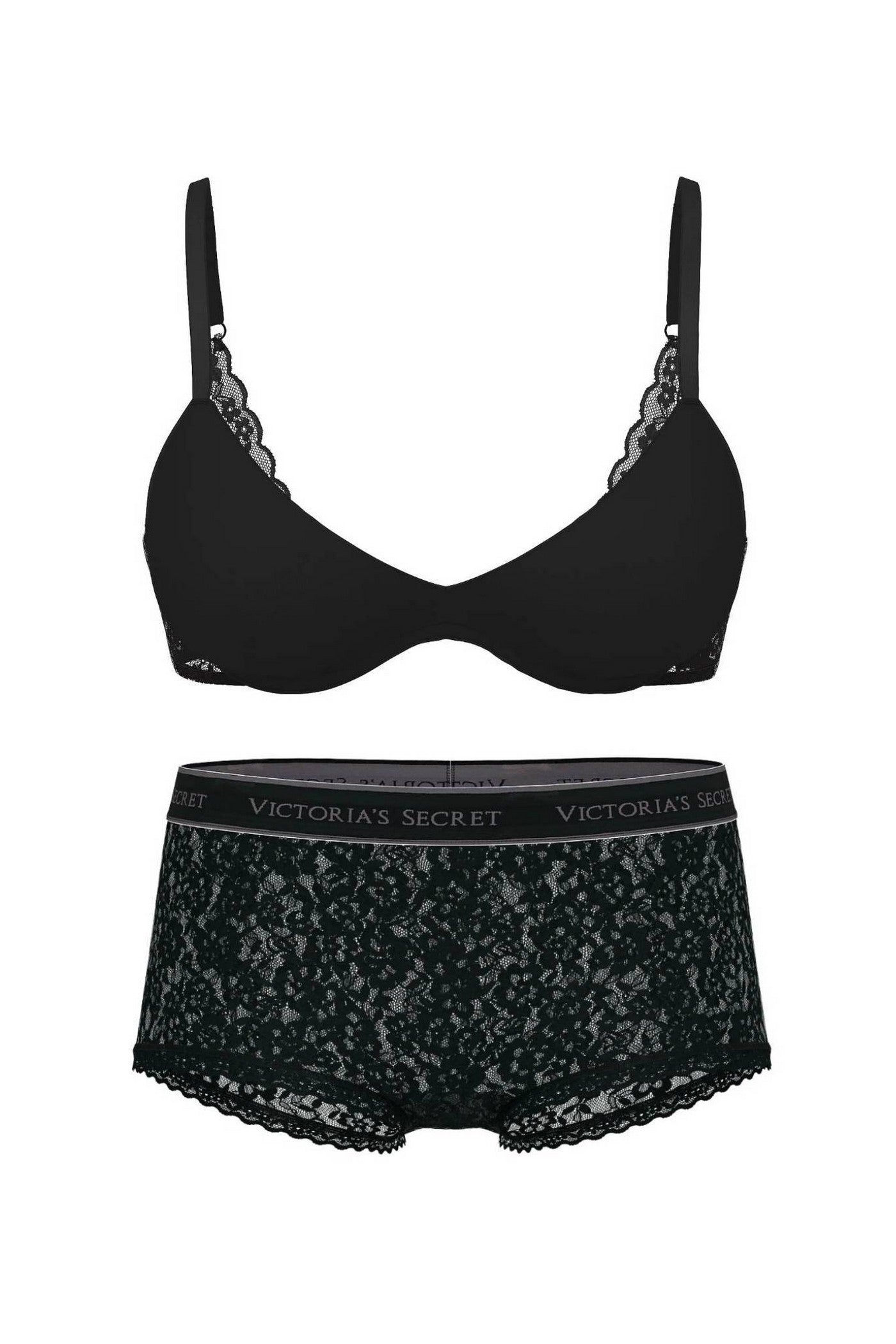 Комплект білизни з мереживом 652900200 black