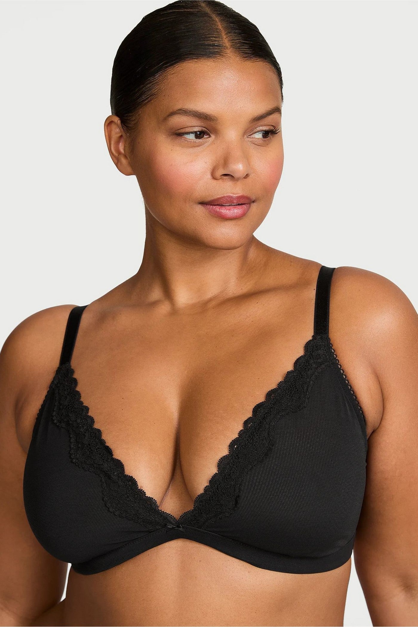 Комплект с кружевом 680359886 black