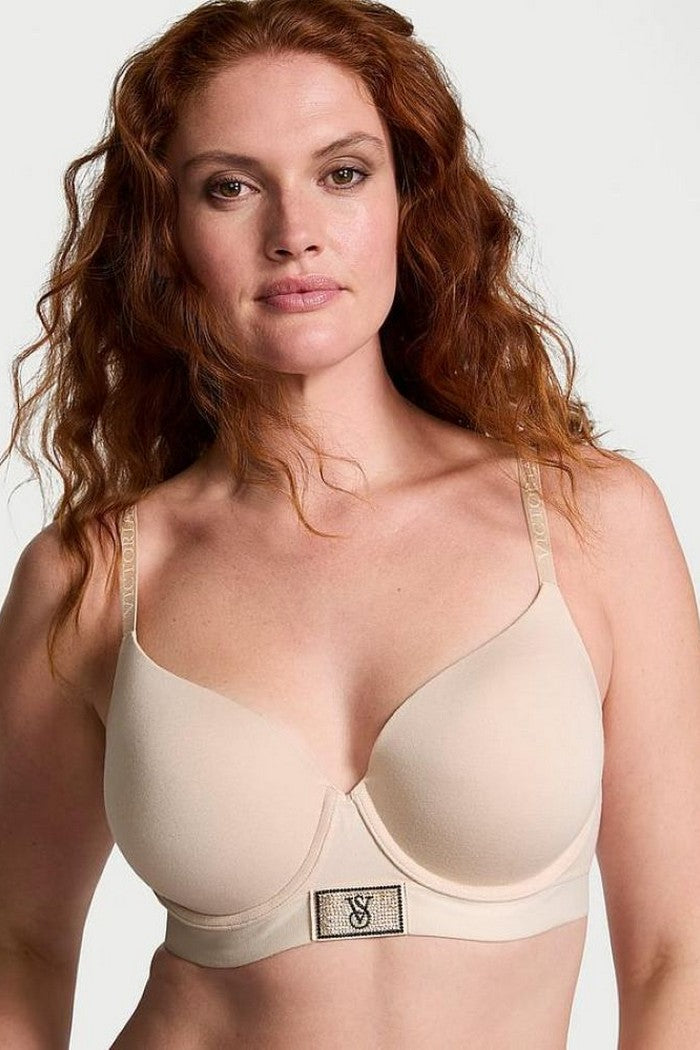 Хлопковый комплект пуш-ап 739969086 beige