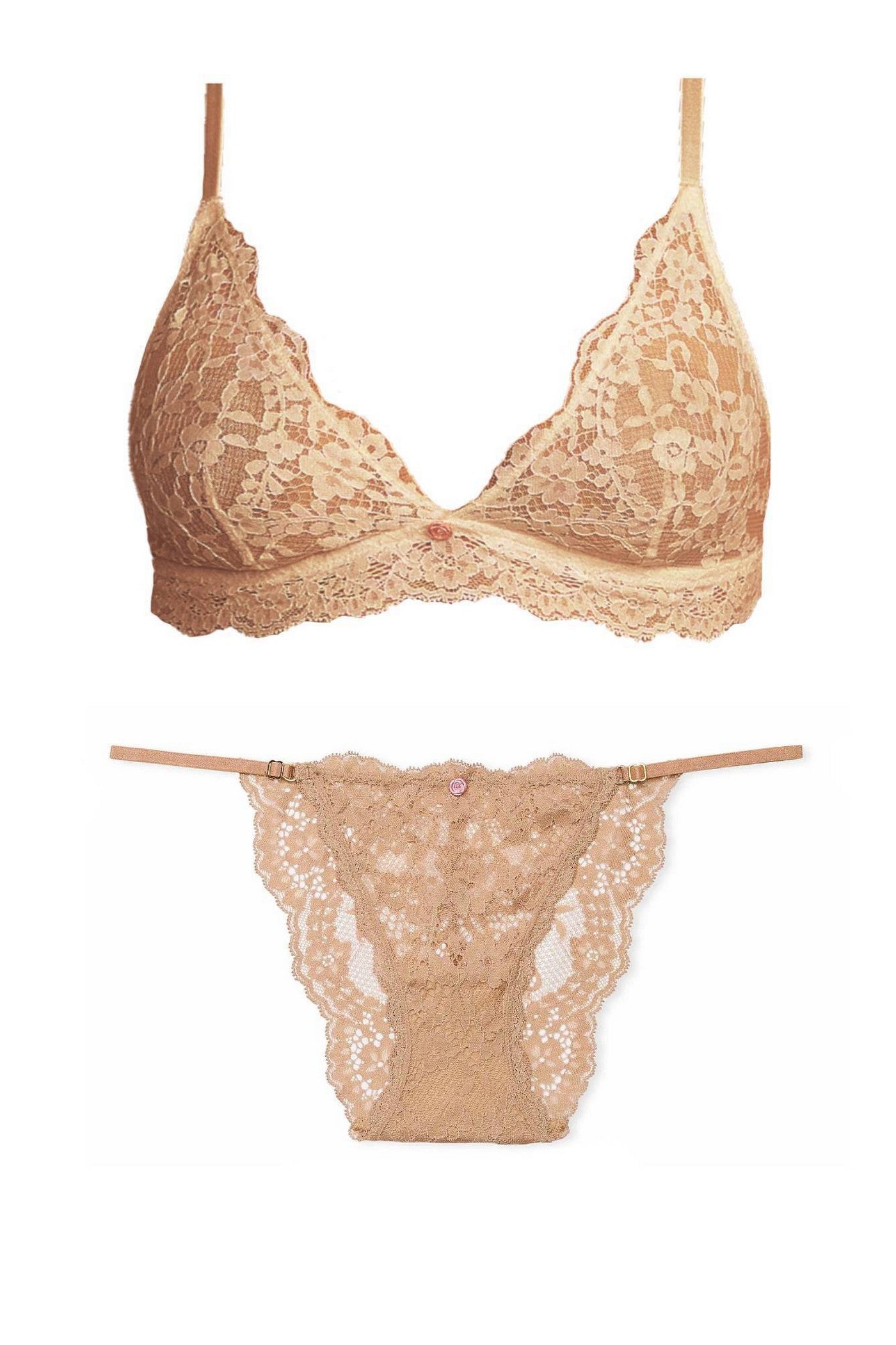 Кружевной комплект 74349632 beige