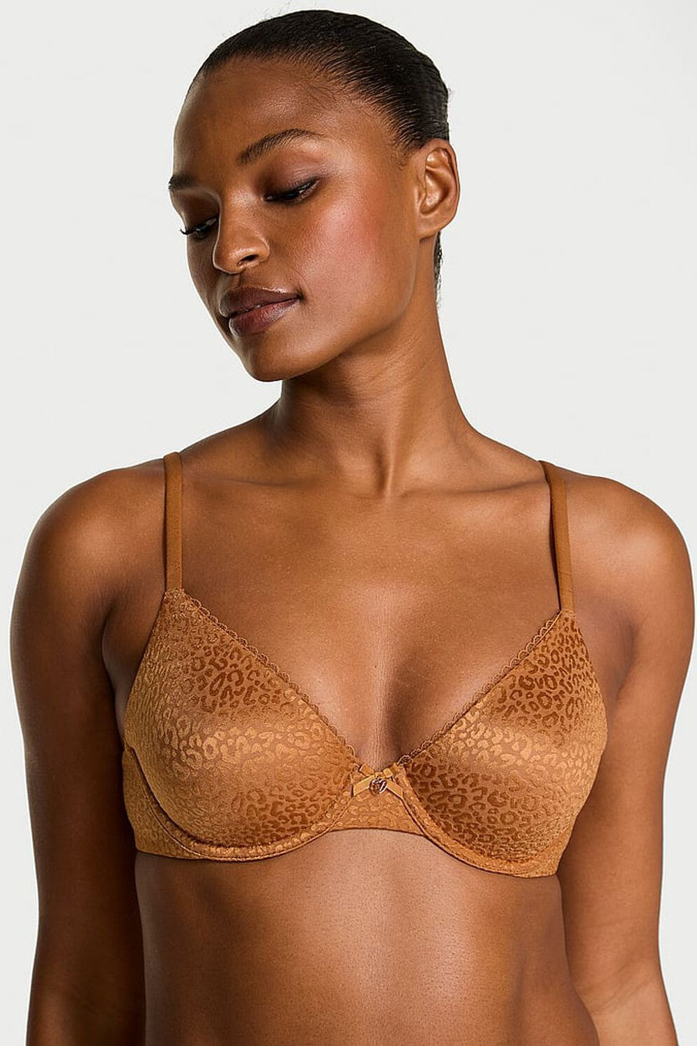 Гладкий комплект білизни 74933413 brown Victoria`s Secret бюстгальтер